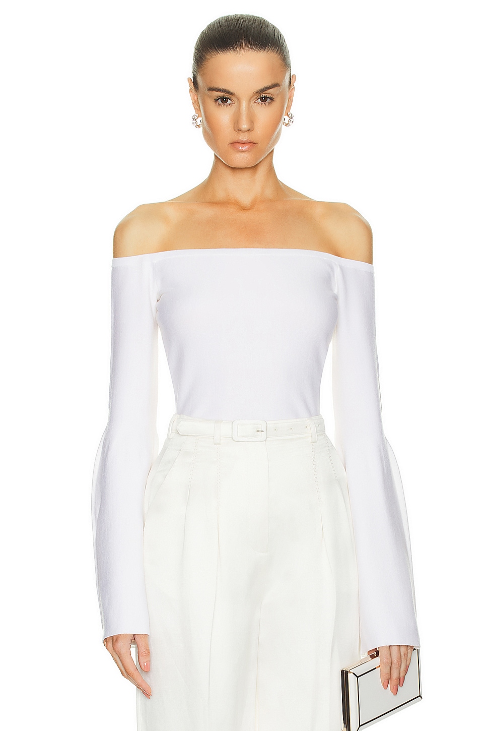 Image 1 of Gabriela Hearst Ximena Top in Ivory