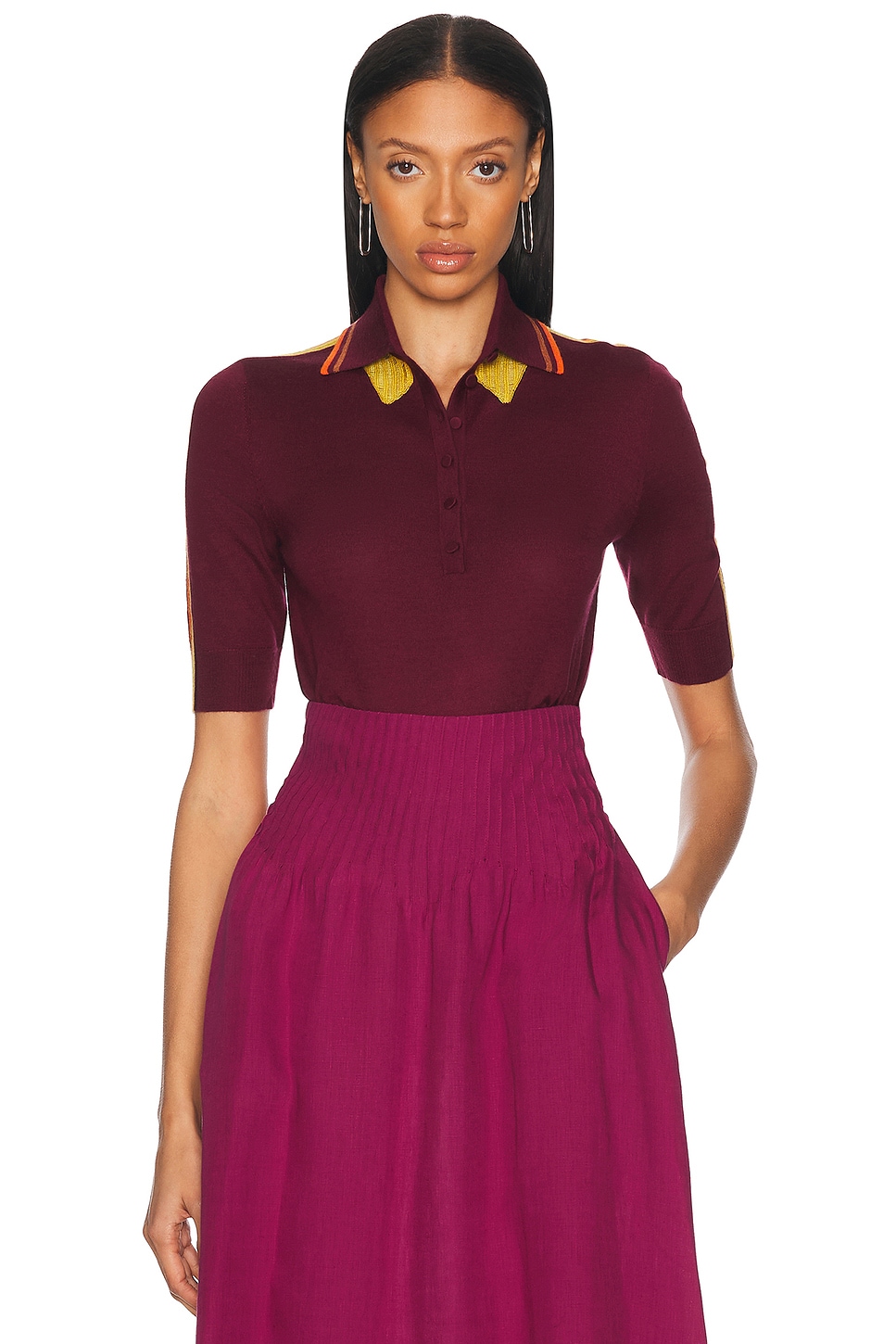 Gabriela Hearst Wendelyn Polo Top