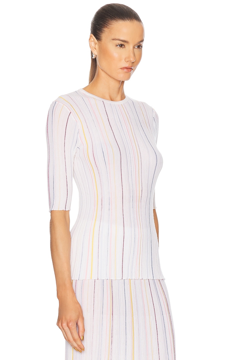 Gabriela Hearst Fitz Short Sleeve Top