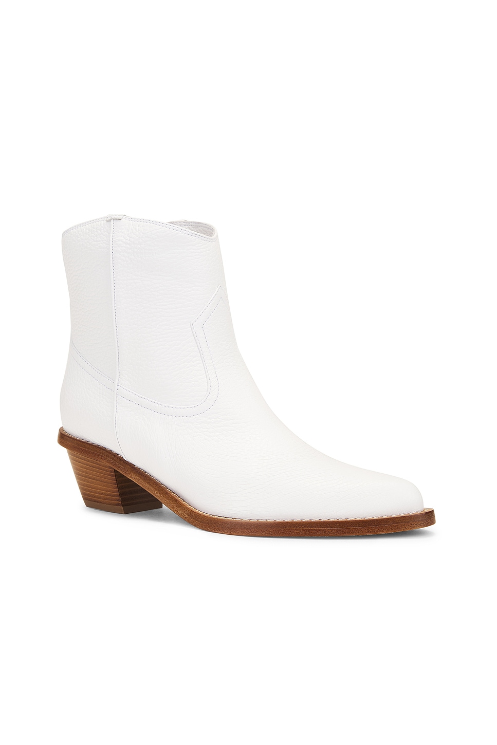 Shop Gabriela Hearst Leduc Boot In Ivory