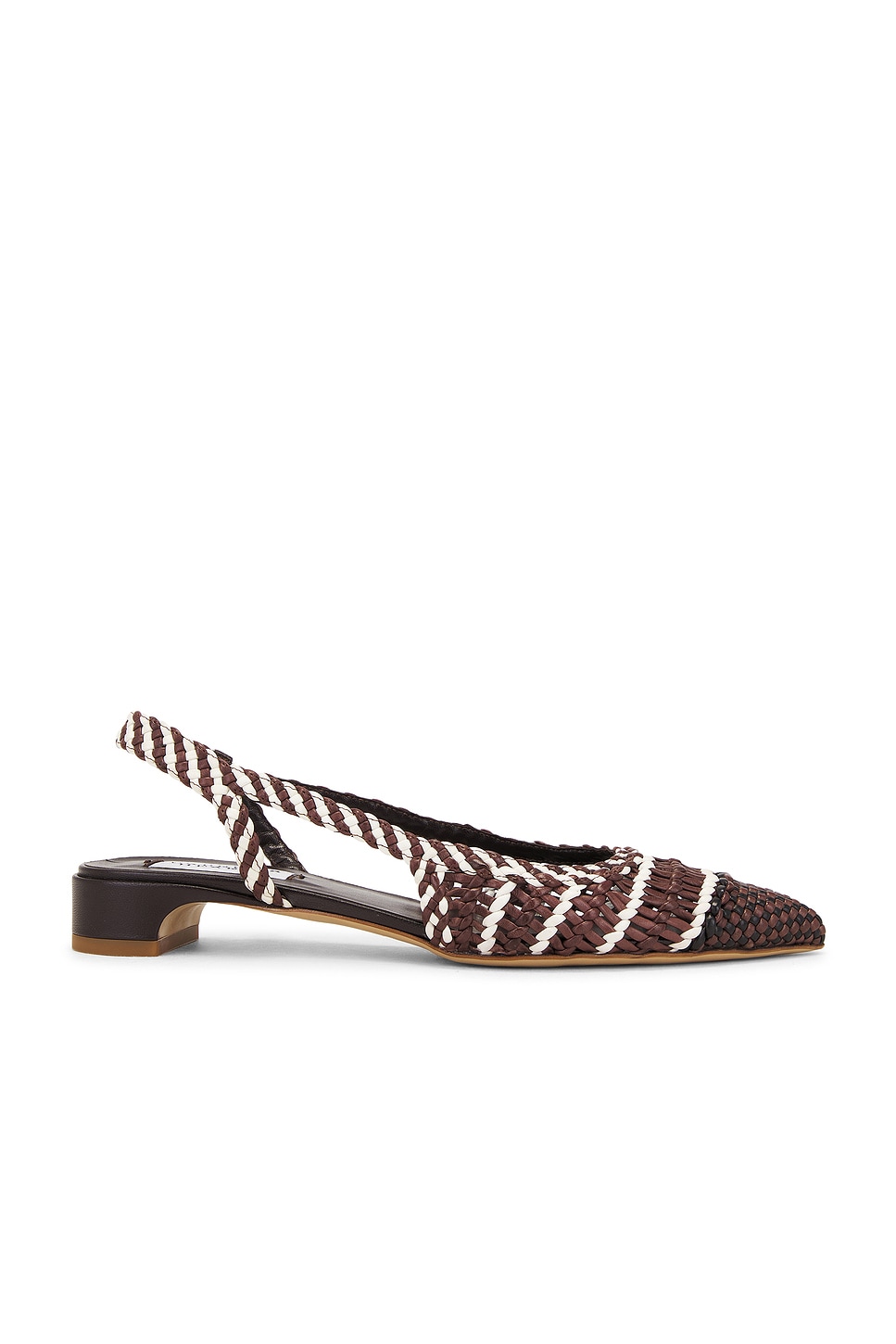 Perro Slingback Flat in Chocolate