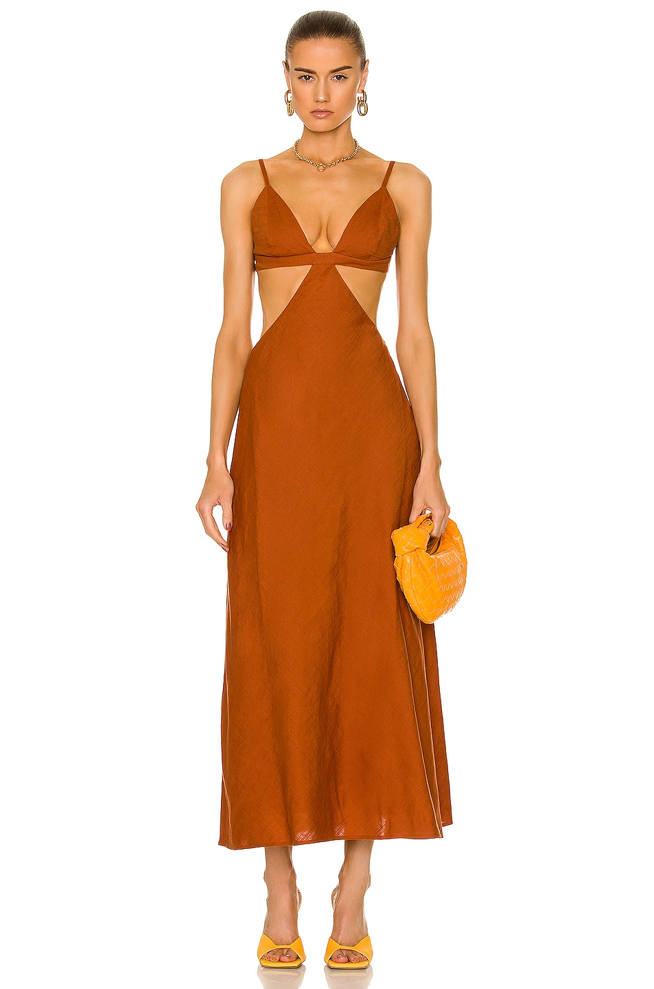Image 1 of Cult Gaia Selah Dress in Amber