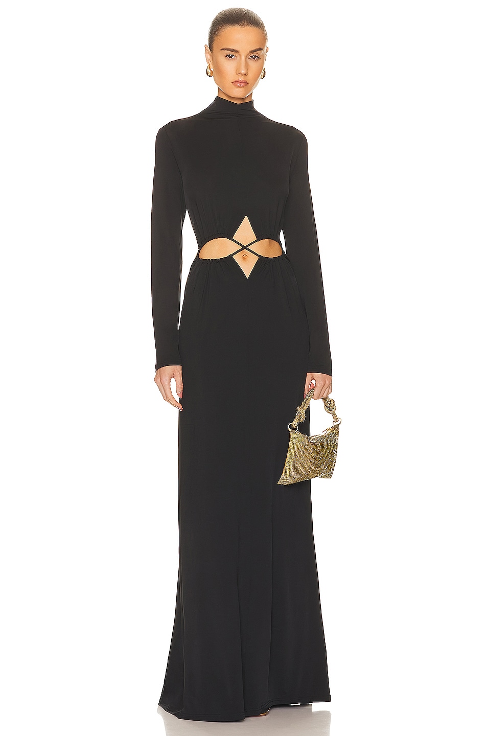 Cult Gaia Pippa Gown in Black | FWRD