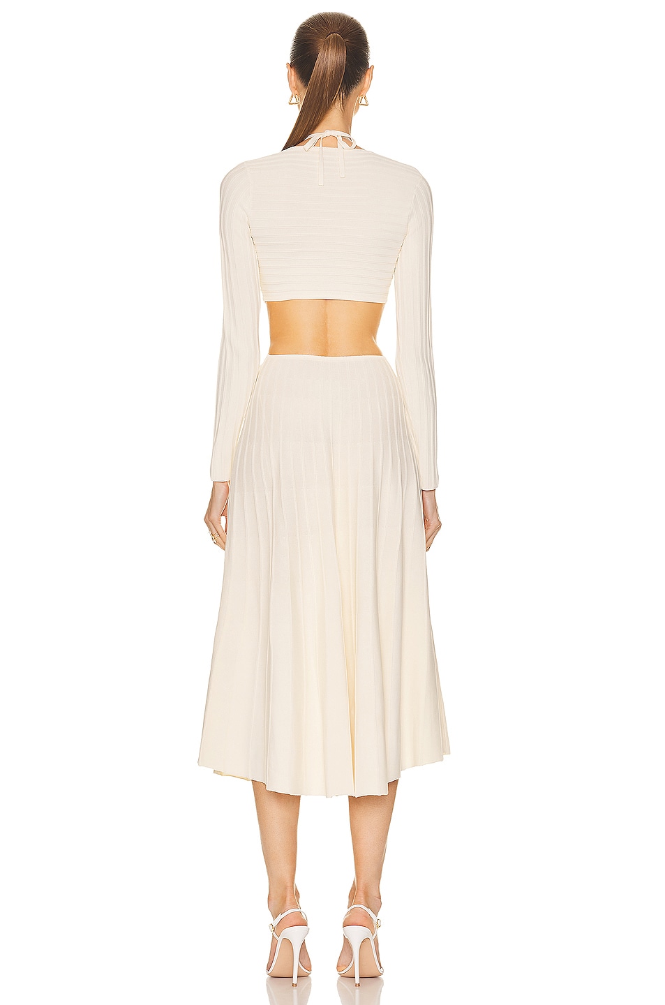 Cult Gaia Fergie Knit Dress in Off White FWRD
