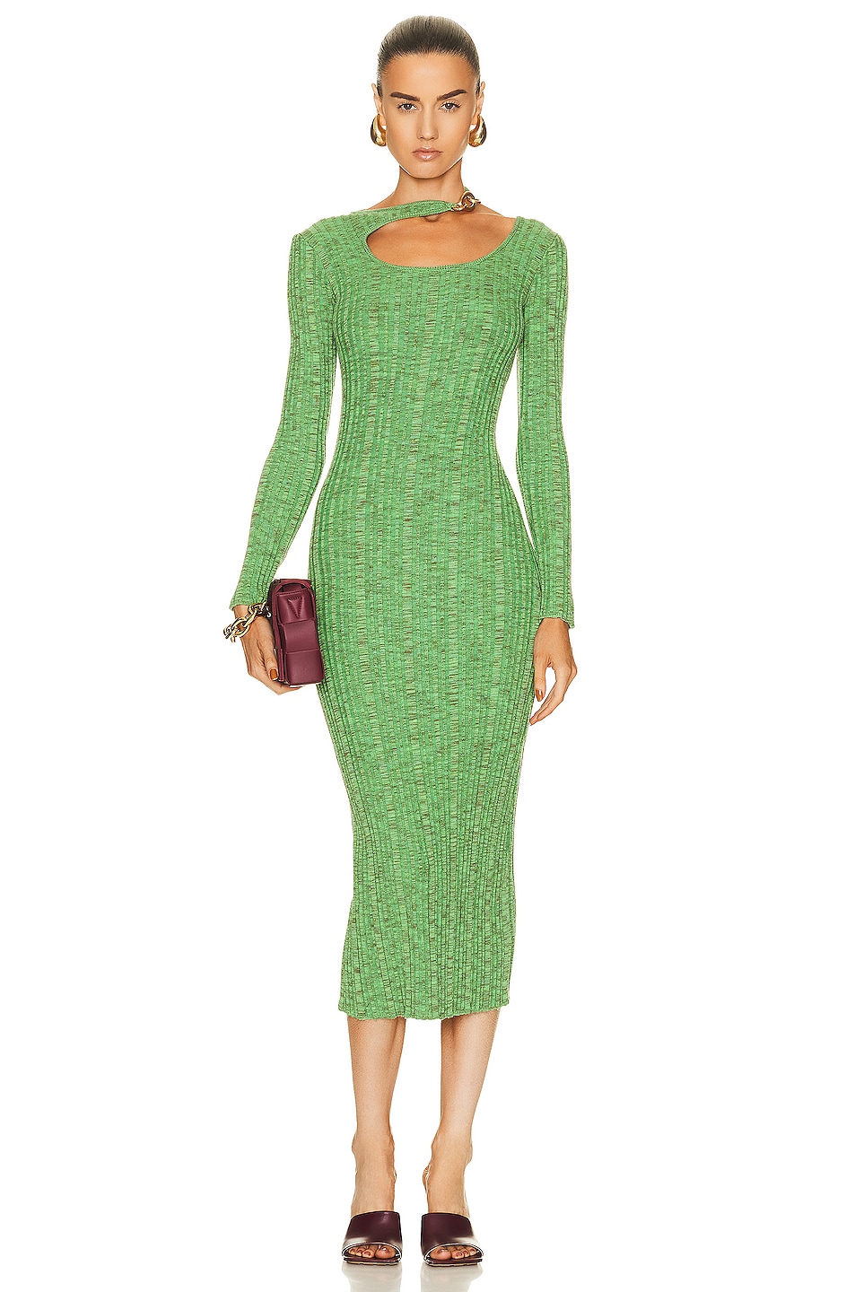 Cult Gaia Ebba Knit Dress in Malachite | FWRD