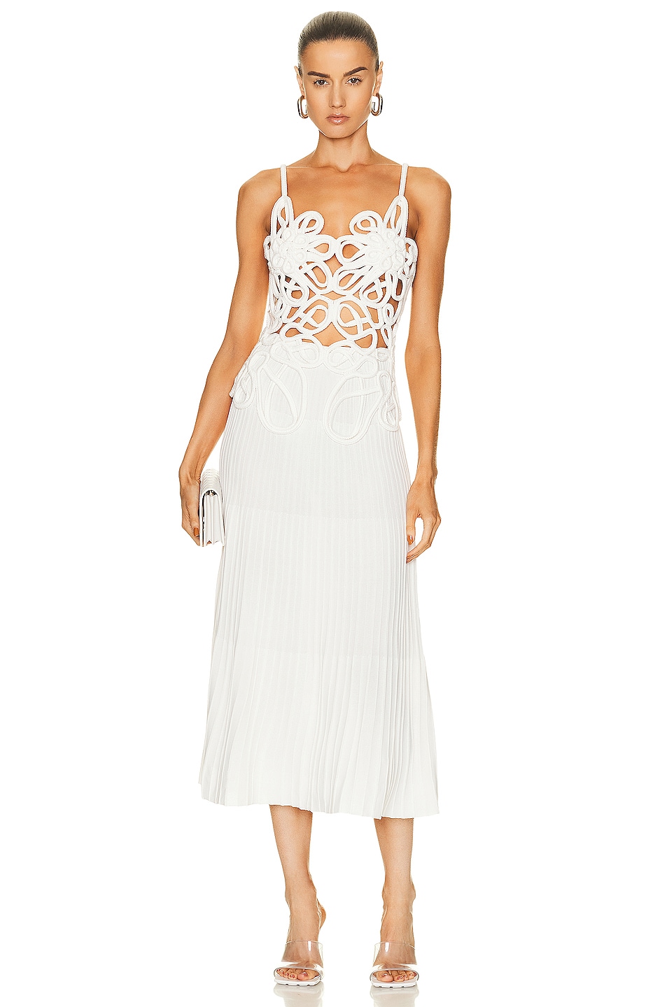 Image 1 of Cult Gaia Nalda Knit Dress in Off White