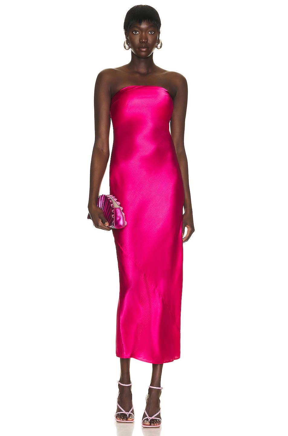 Image 1 of Cult Gaia Perla Gown in DRAGONFRUIT