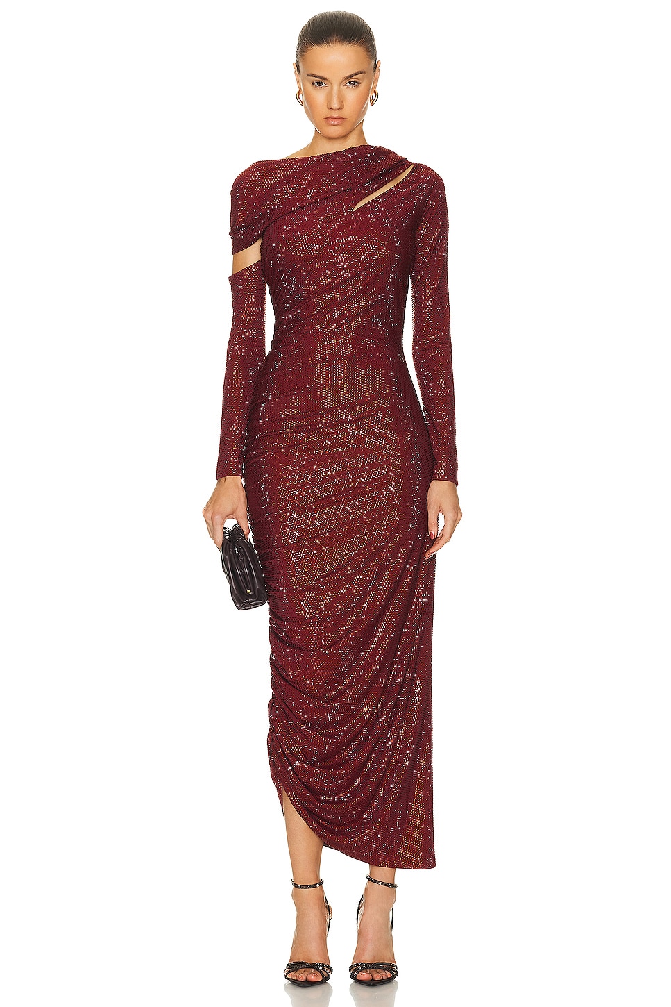 Image 1 of Cult Gaia Kumasi Gown in Burgundy