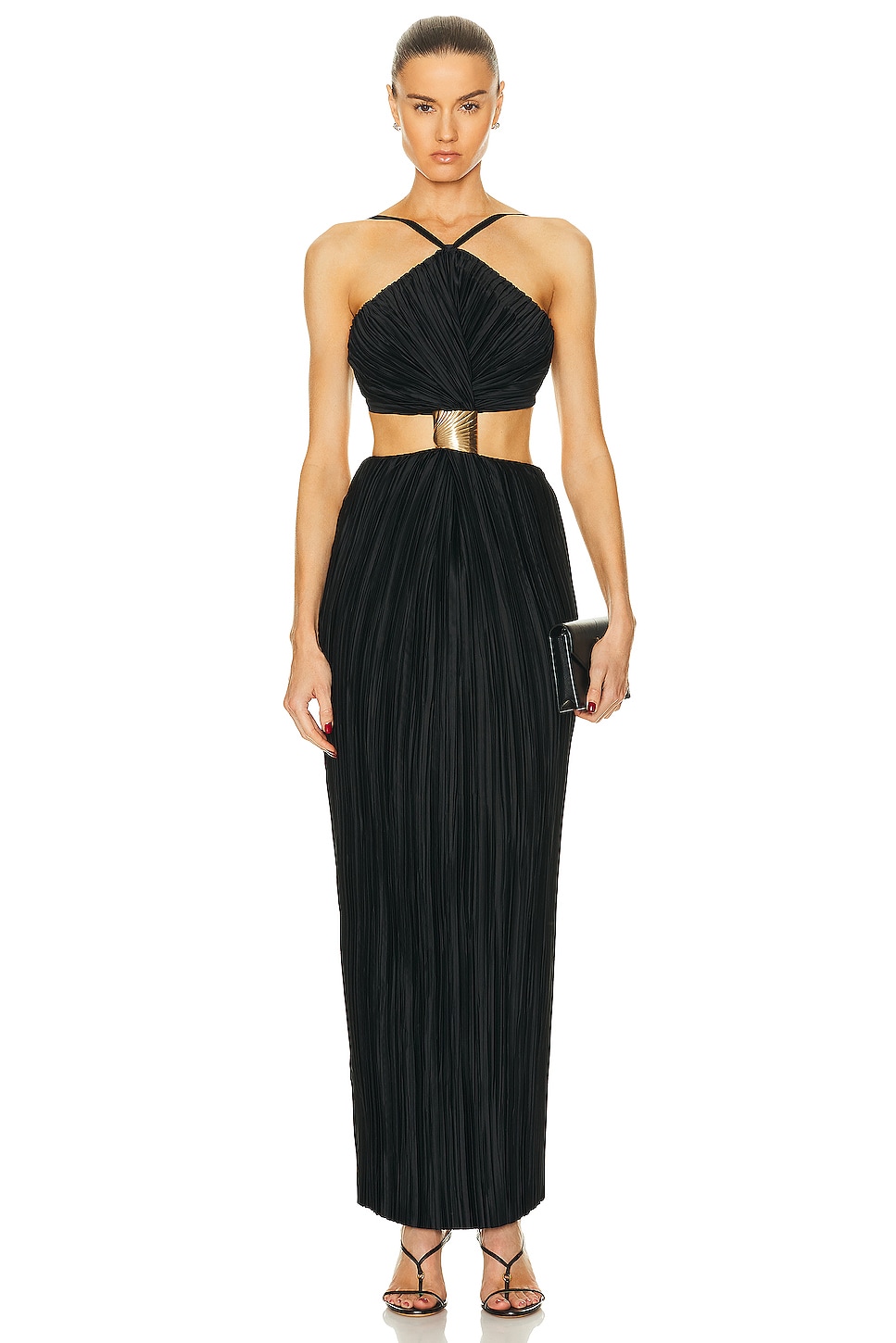 Image 1 of Cult Gaia Mitra Sleeveless Gown in Black
