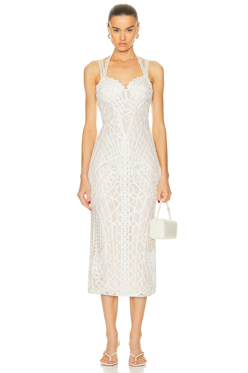 Image 1 of Cult Gaia Louise Sleeveless Dress in Off White