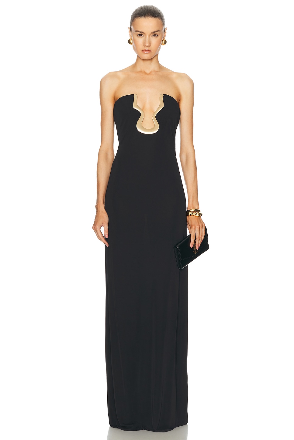 Image 1 of Cult Gaia Abril Gown in Black