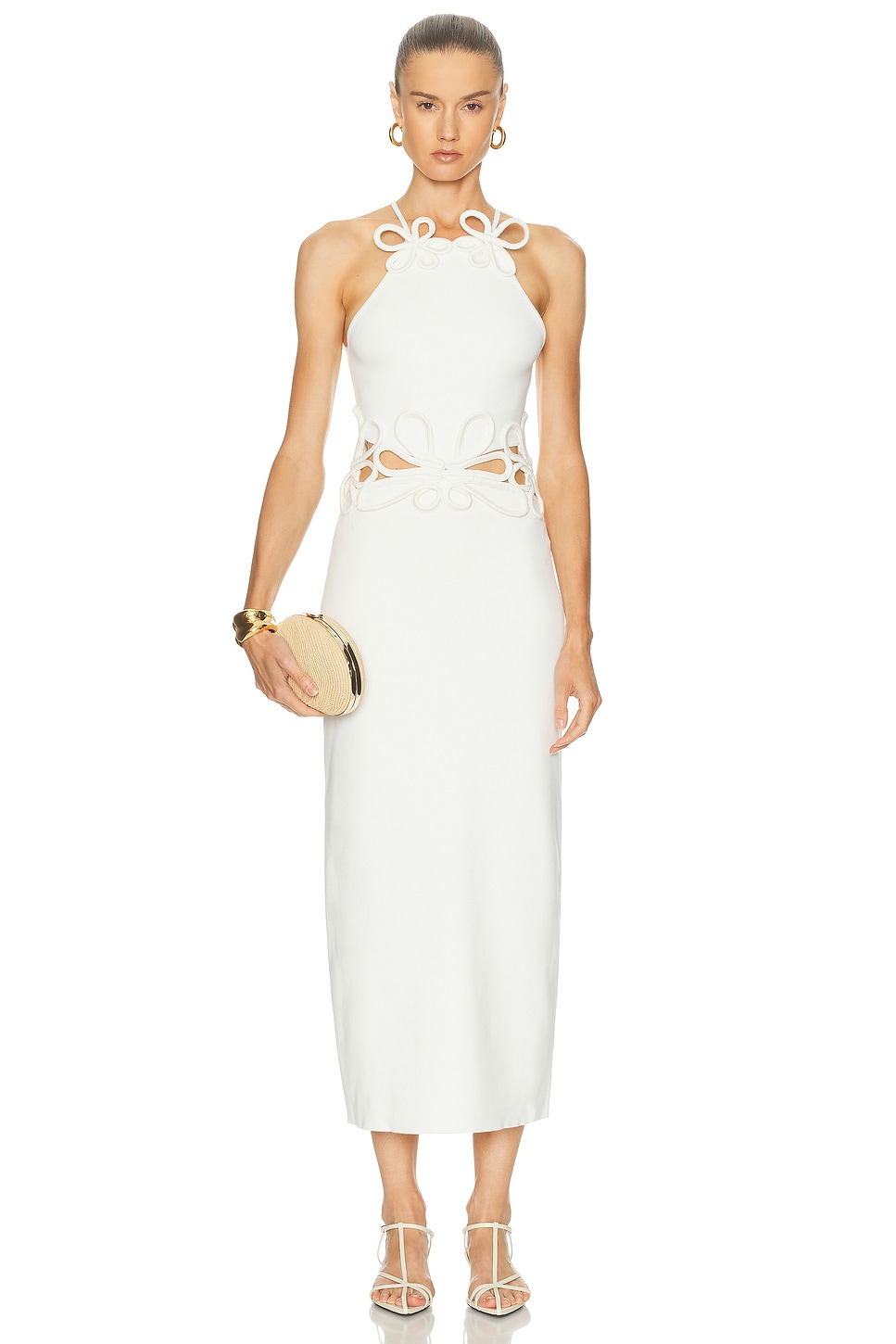 Image 1 of Cult Gaia Jena Knit Dress in Off White