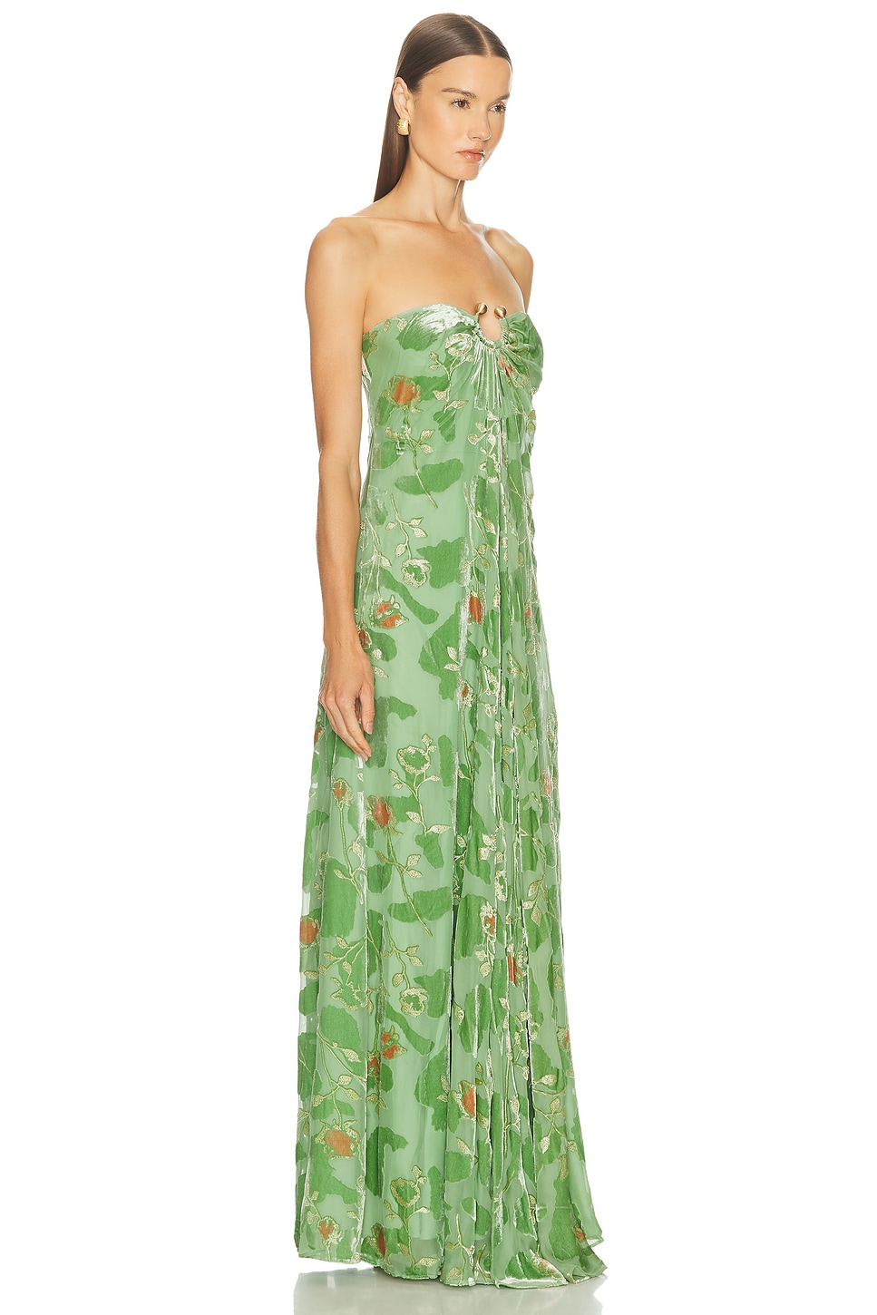 Cult Gaia Renay Dress Moldavite Multi In Green