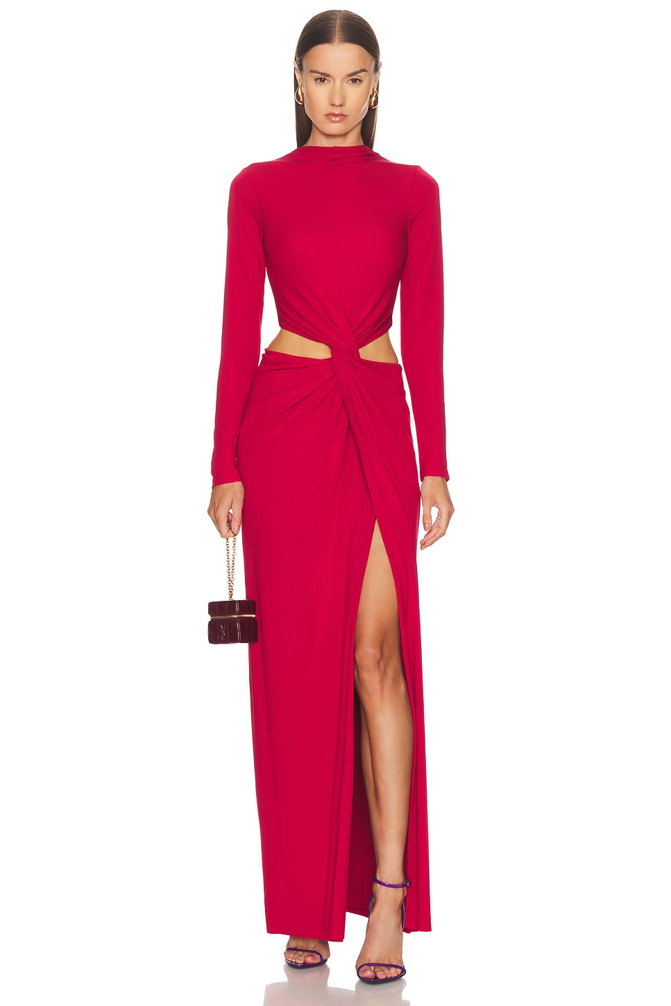 Image 1 of Cult Gaia Keri Dress in Merlot