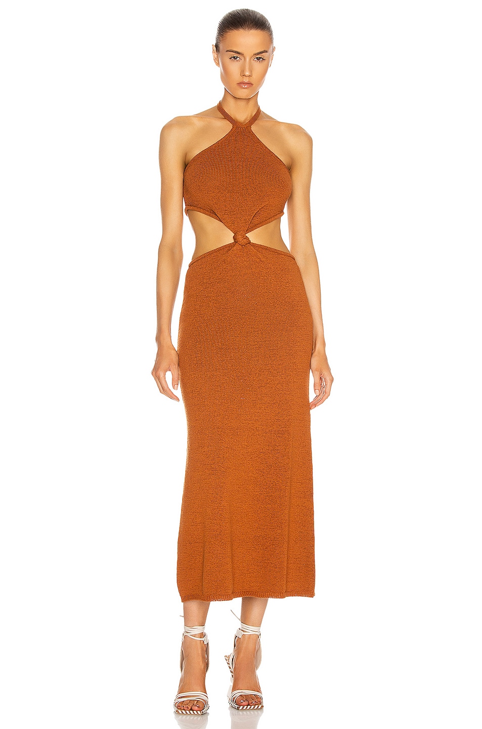 Image 1 of Cult Gaia Cameron Knit Dress in Amber