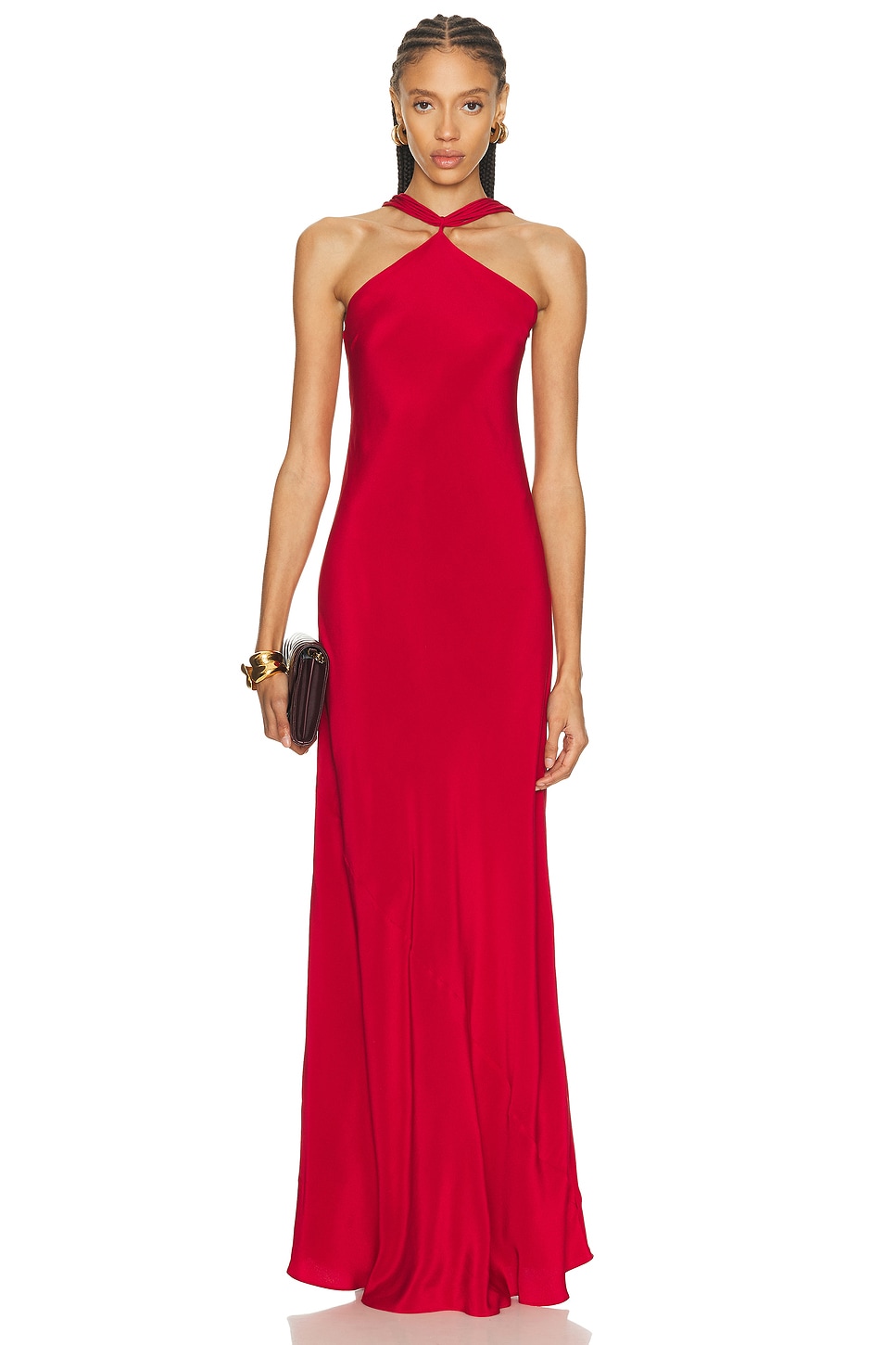 Image 1 of Cult Gaia Phoebe Dress in Merlot