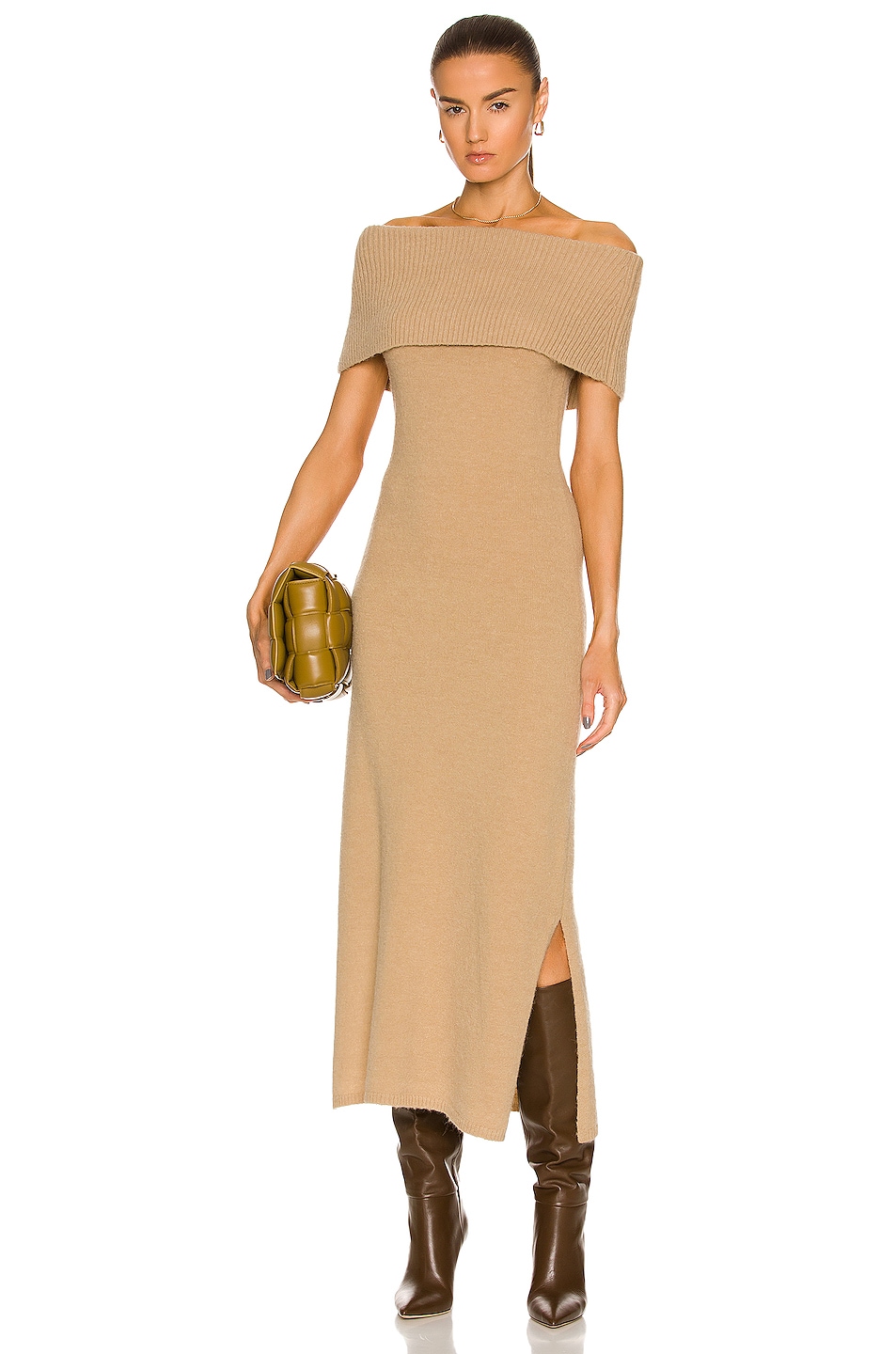 Image 1 of Cult Gaia Minda Knit Dress in Sand