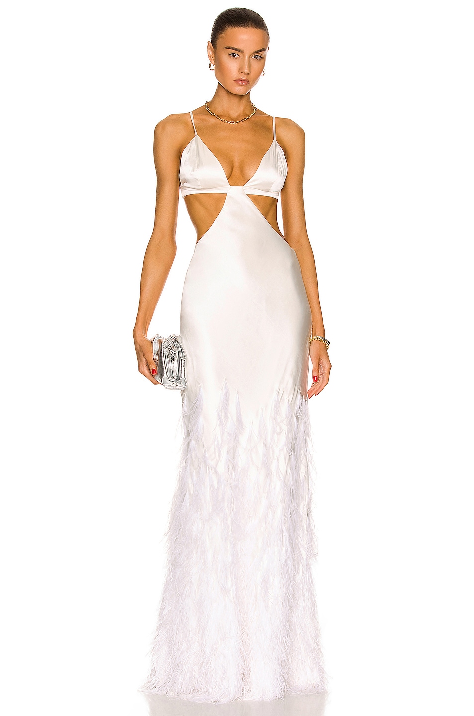 Image 1 of Cult Gaia Raisa Gown in Off White