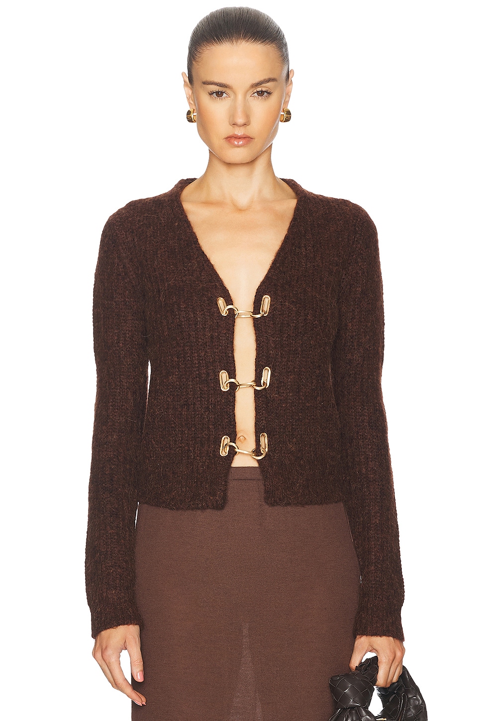 Image 1 of Cult Gaia Adel Knit Cardigan in Java