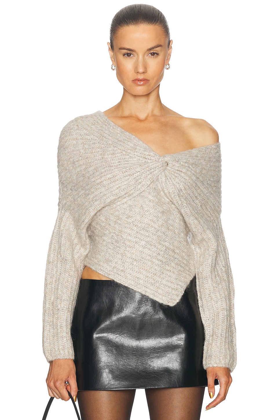 Image 1 of Cult Gaia Lea Knit Top in Fog