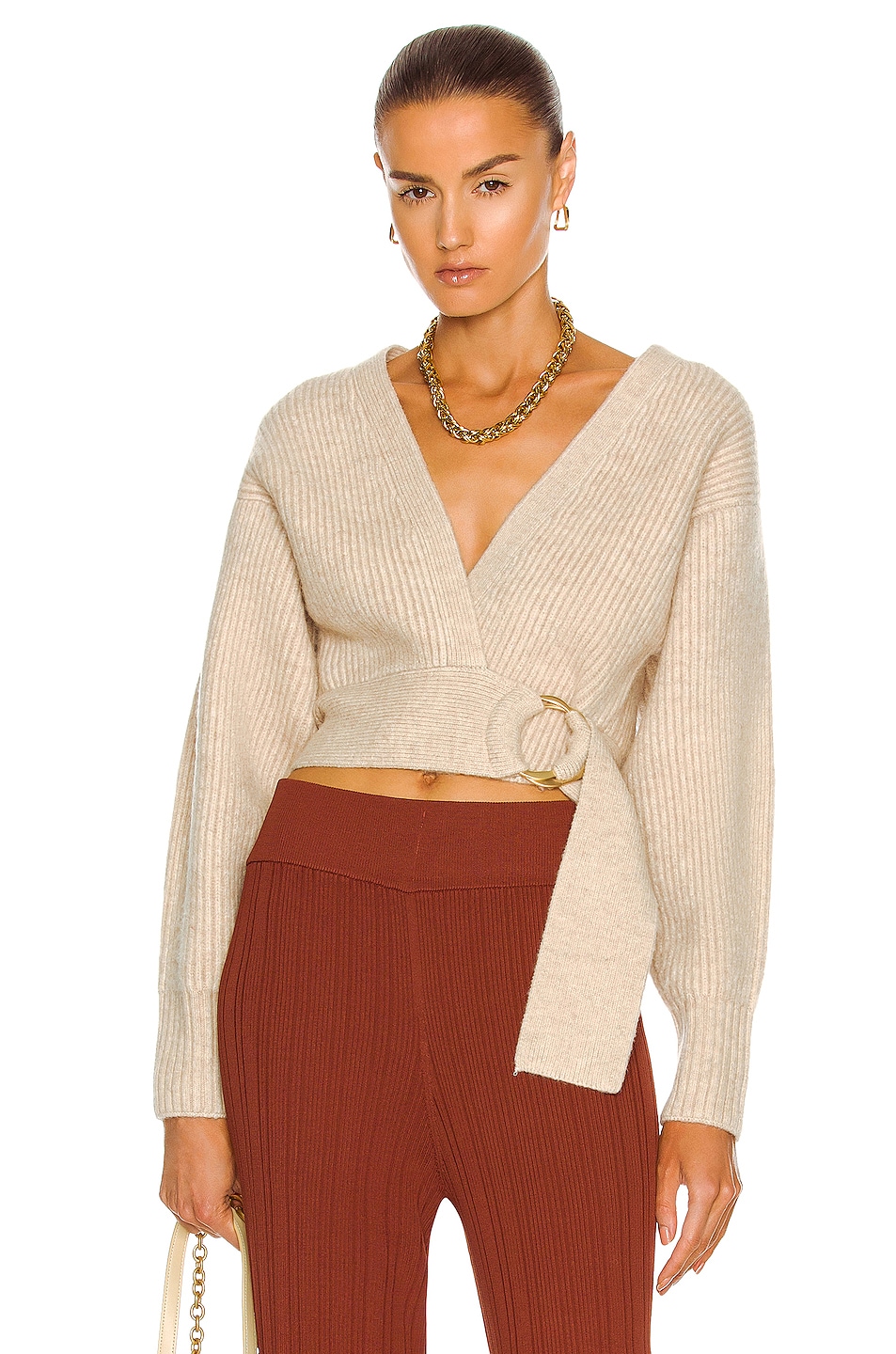 Image 1 of Cult Gaia Tully Sweater in Oatmeal