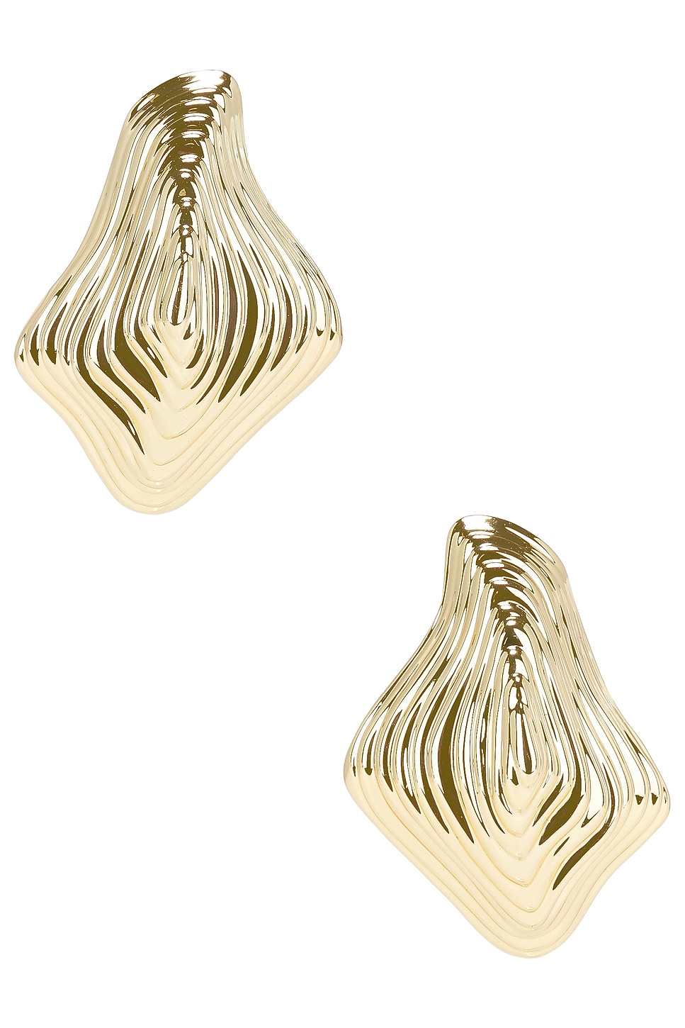 Shop Cult Gaia Relic Earring In Shiny Brass