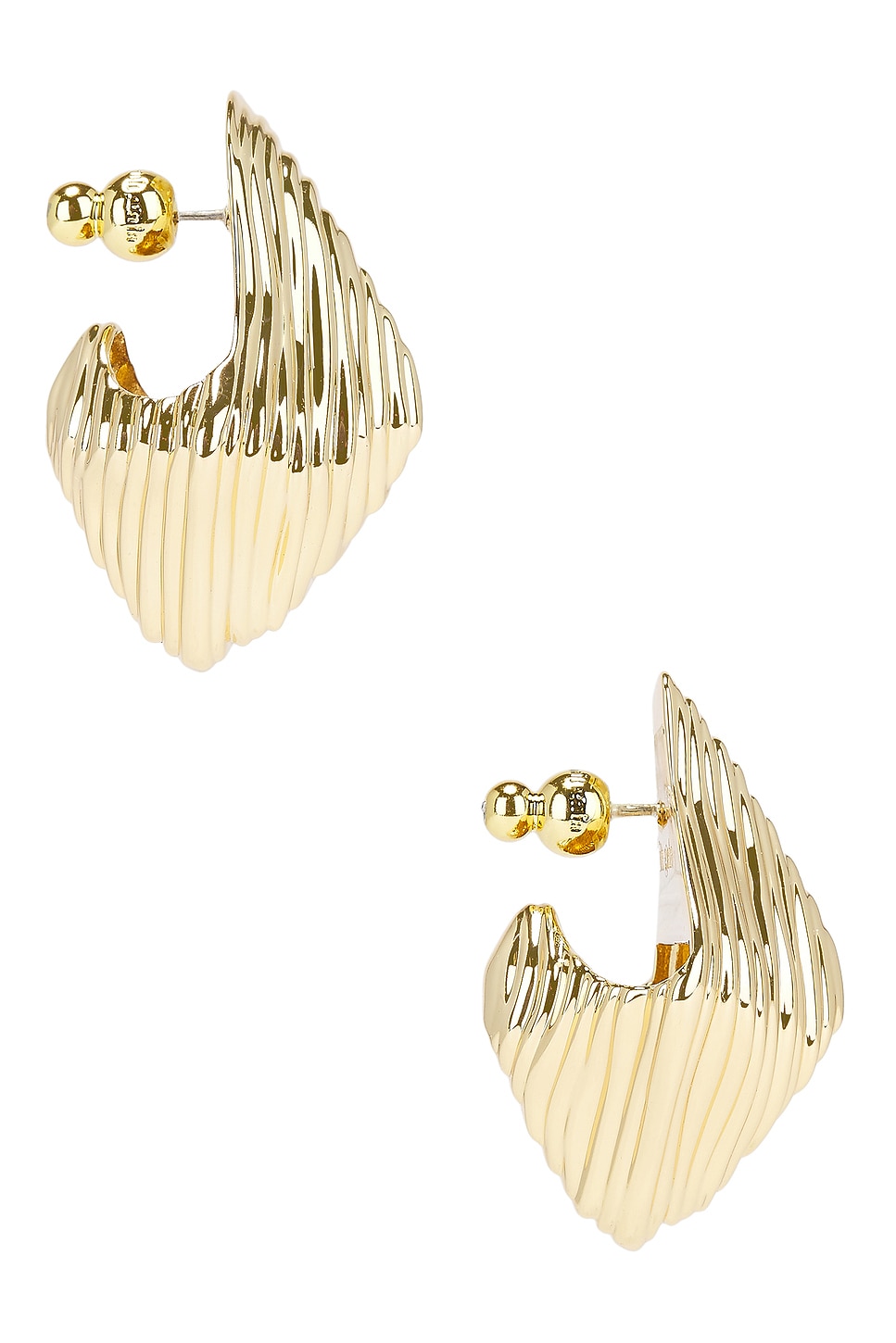 Shop Cult Gaia Relic Earring In Shiny Brass