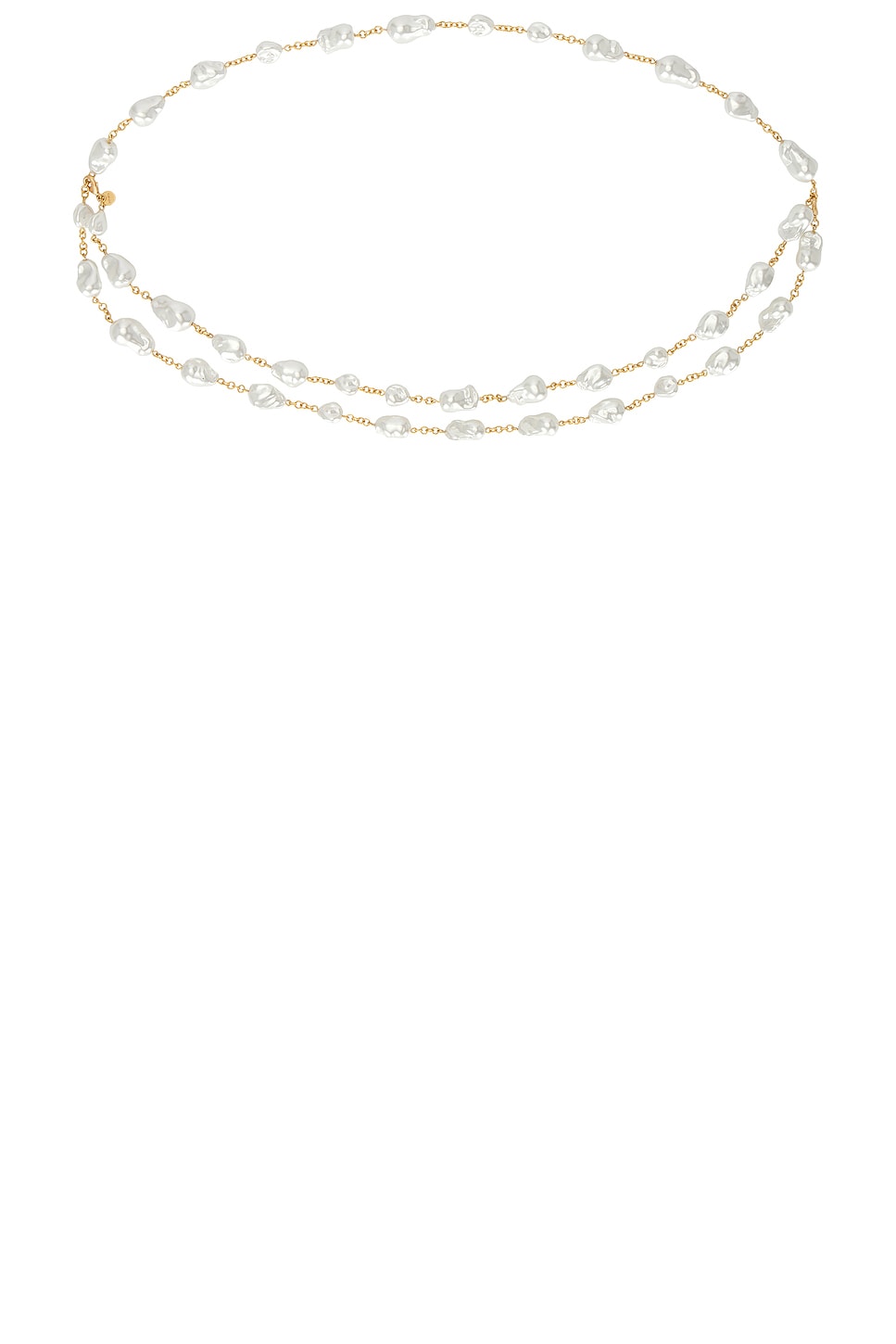 Image 1 of Cult Gaia Vana Belt And Necklace in Pearl