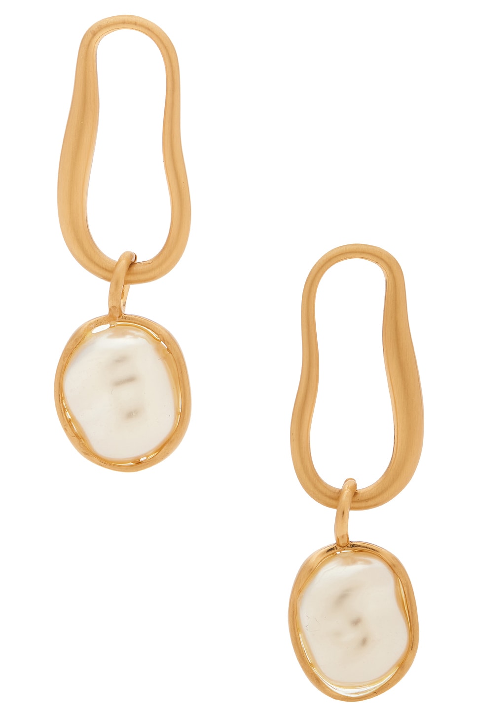 Image 1 of Cult Gaia Vera Earring in Brushed Brass