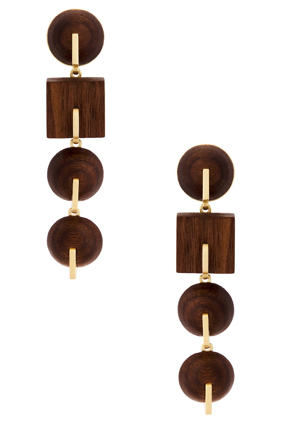 Cult Gaia Laguna Earring In Brown