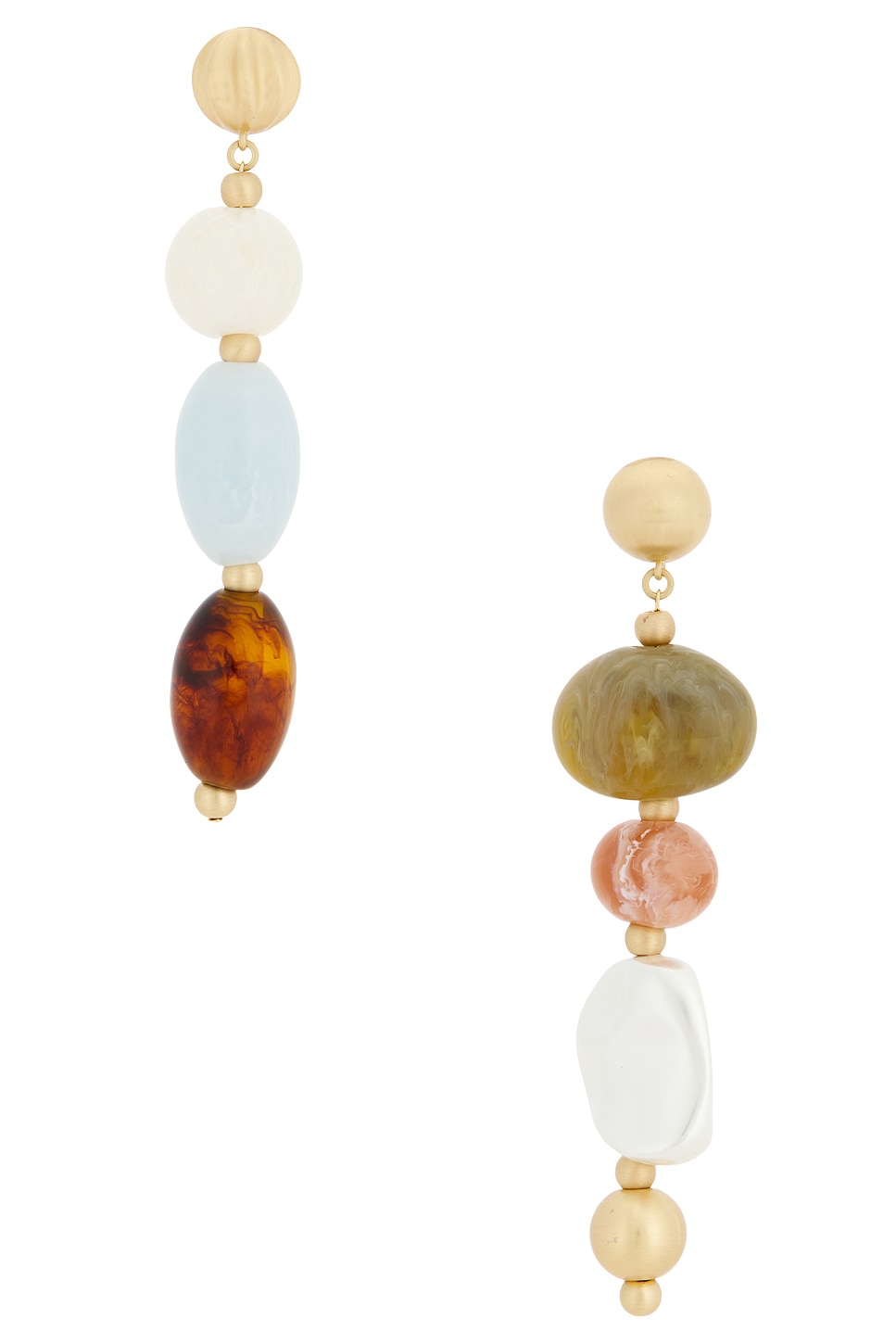 Image 1 of Cult Gaia Mercier Earring in Saddle Bauble Multi