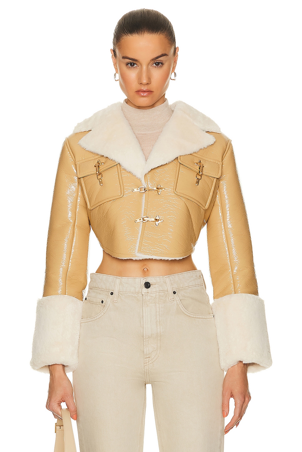 Image 1 of Cult Gaia Jay Jacket in Tawn