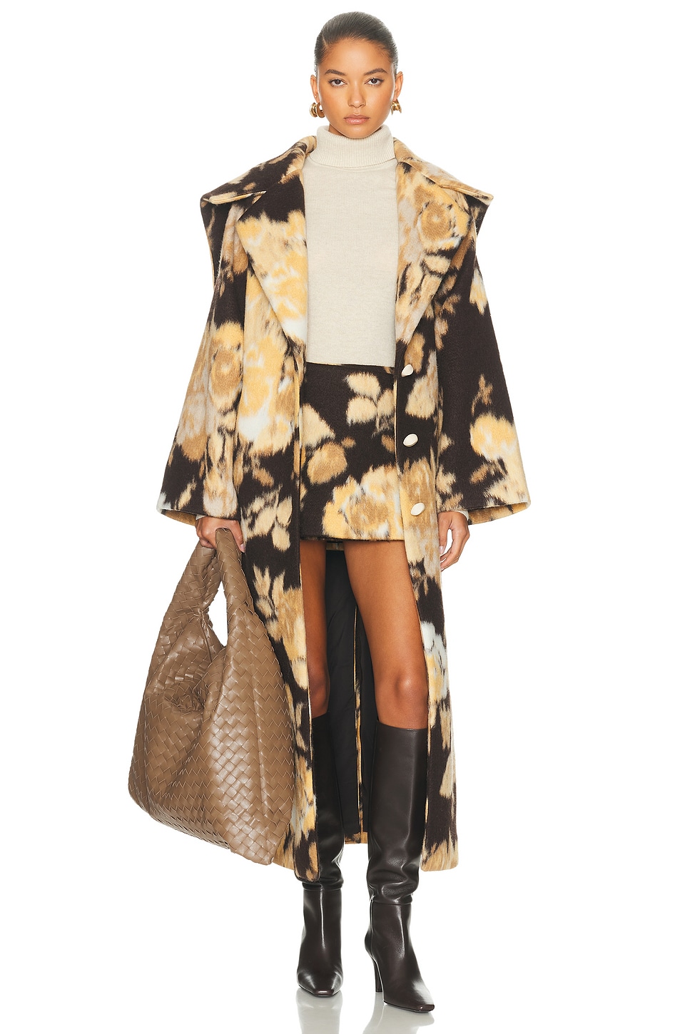Cult Gaia Linden Coat In Multi