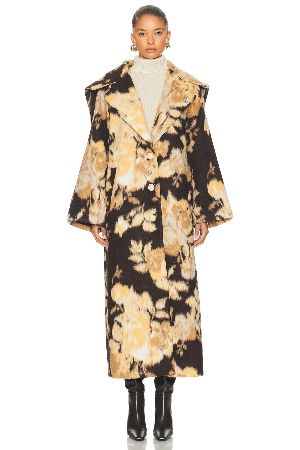 Cult Gaia Linden Coat In Multi