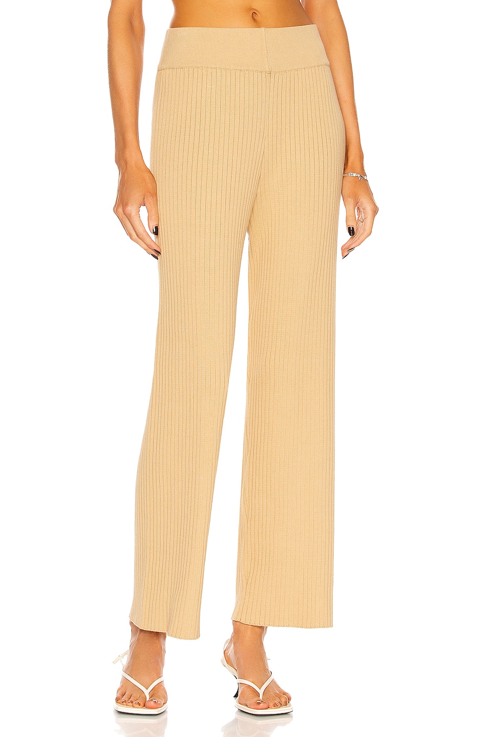 Image 1 of Cult Gaia Jada Knit Pant in Sand
