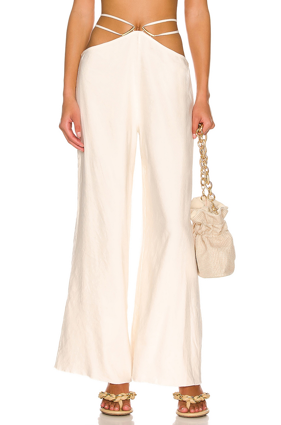 Image 1 of Cult Gaia Tessa Pant in Off White