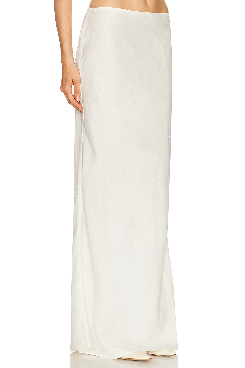 Cult Gaia Chantel Linen Skirt In White