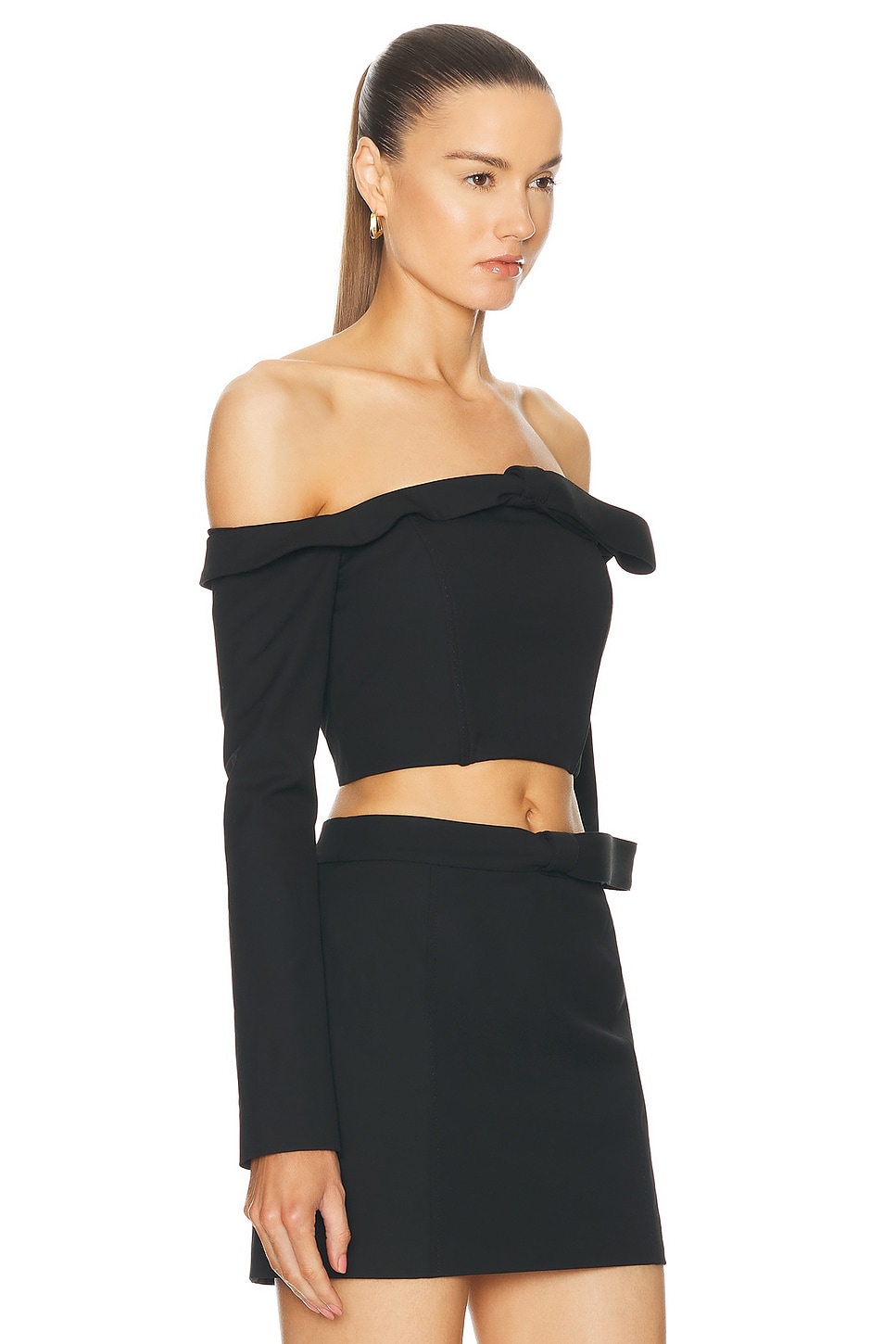 Shop Cult Gaia Valia Top In Black