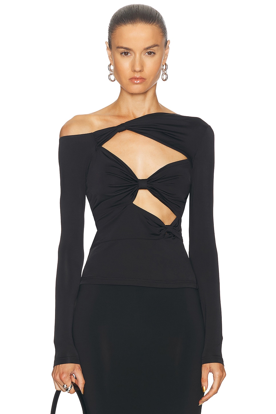 Image 1 of Cult Gaia Rosia Top in Black