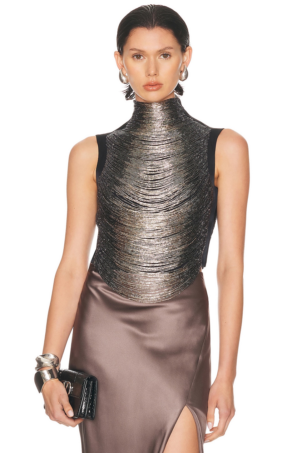 Image 1 of Cult Gaia Taraji Sleeveless Top in Black