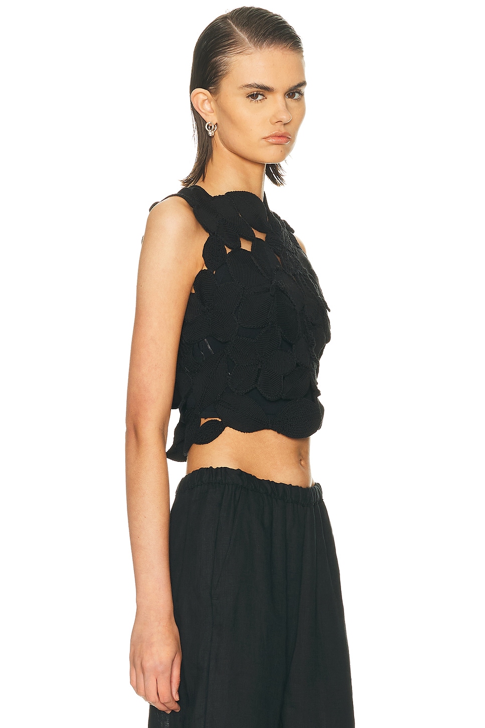 Cult Gaia Harrington Top In Black
