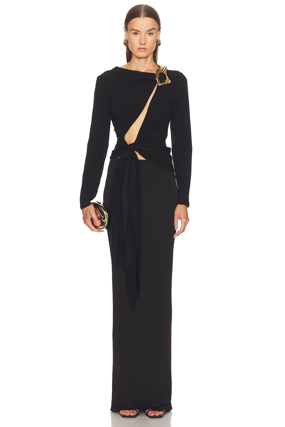 Cult Gaia Stassi Top In Black