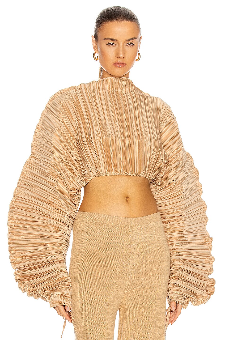 Image 1 of Cult Gaia Mala Top in Light Camel