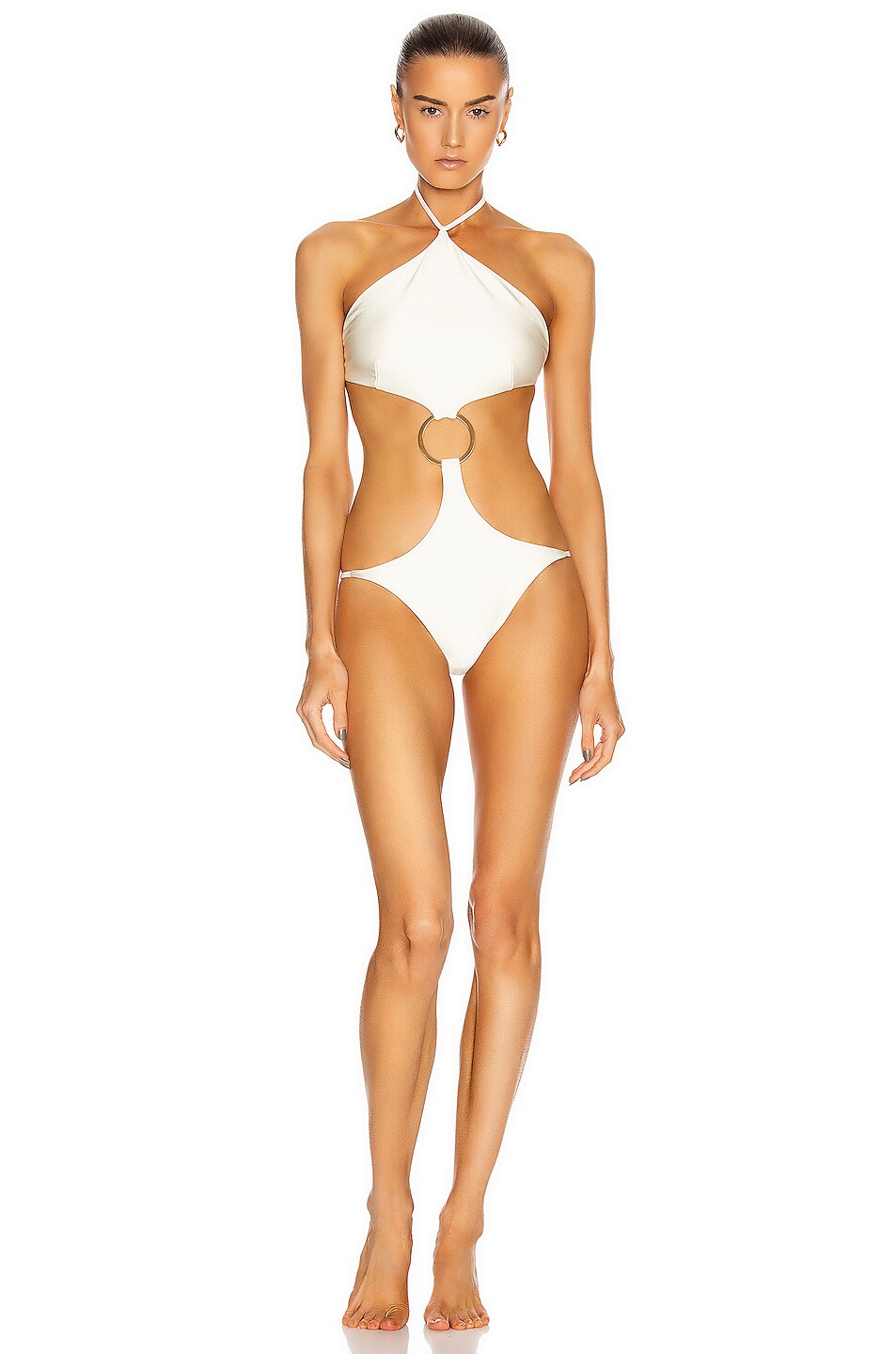 Image 1 of Cult Gaia Serena One Piece Bikini in Off White