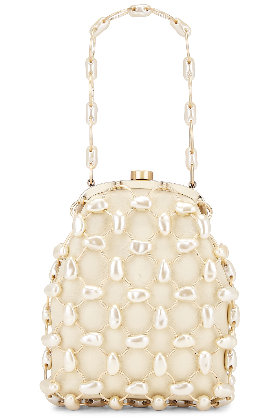 Shop Cult Gaia Brielle Wristlet In Champagne Pearl