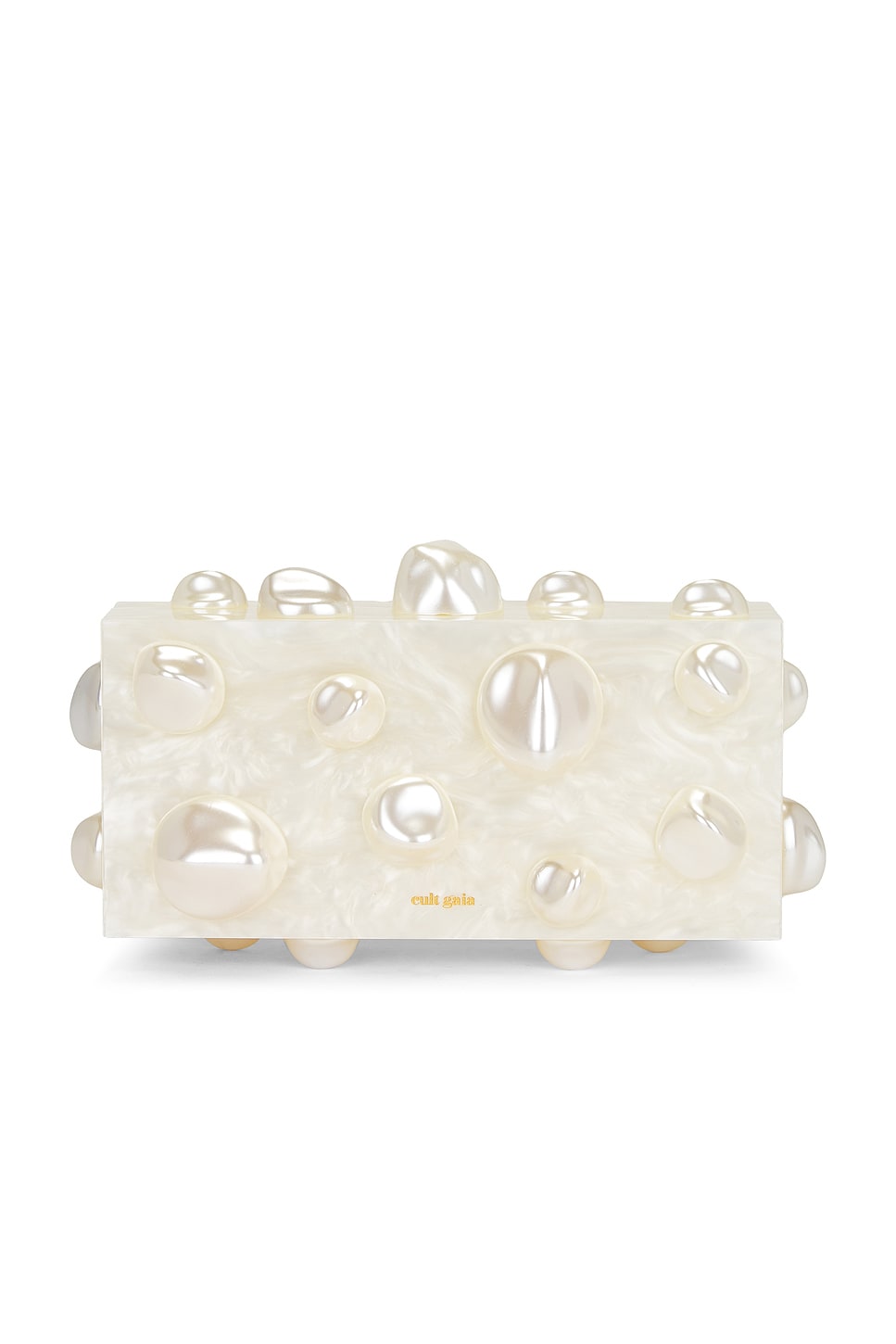 Orbs Clutch in Ivory