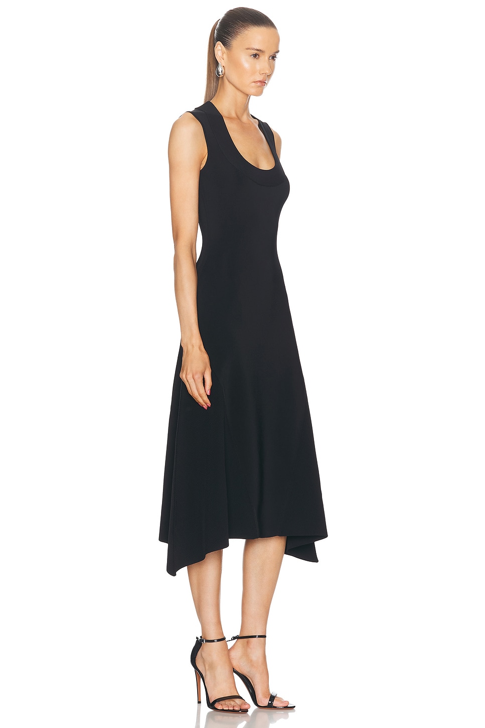 Shop Galvan Claudia Dress In Black