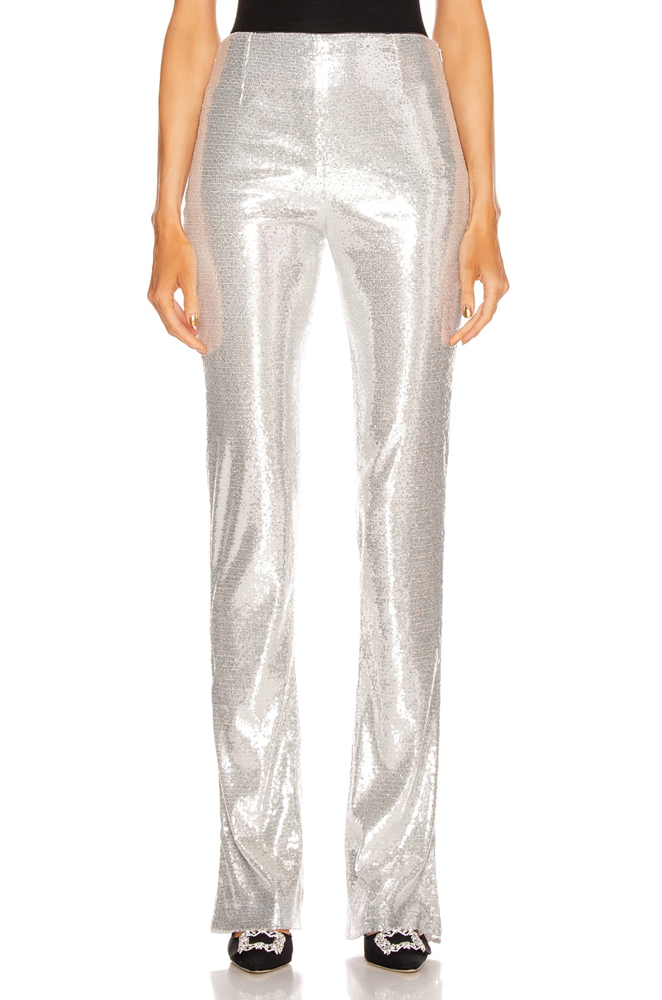 Image 1 of GALVAN Ando Slashed Trouser Pant in Silver