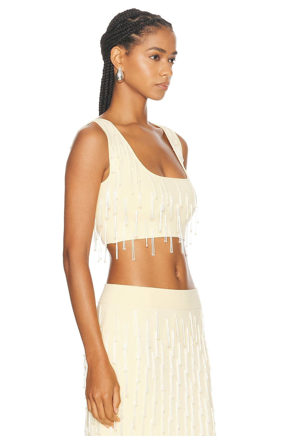 Shop Galvan Depois Bralette Top In Camomile