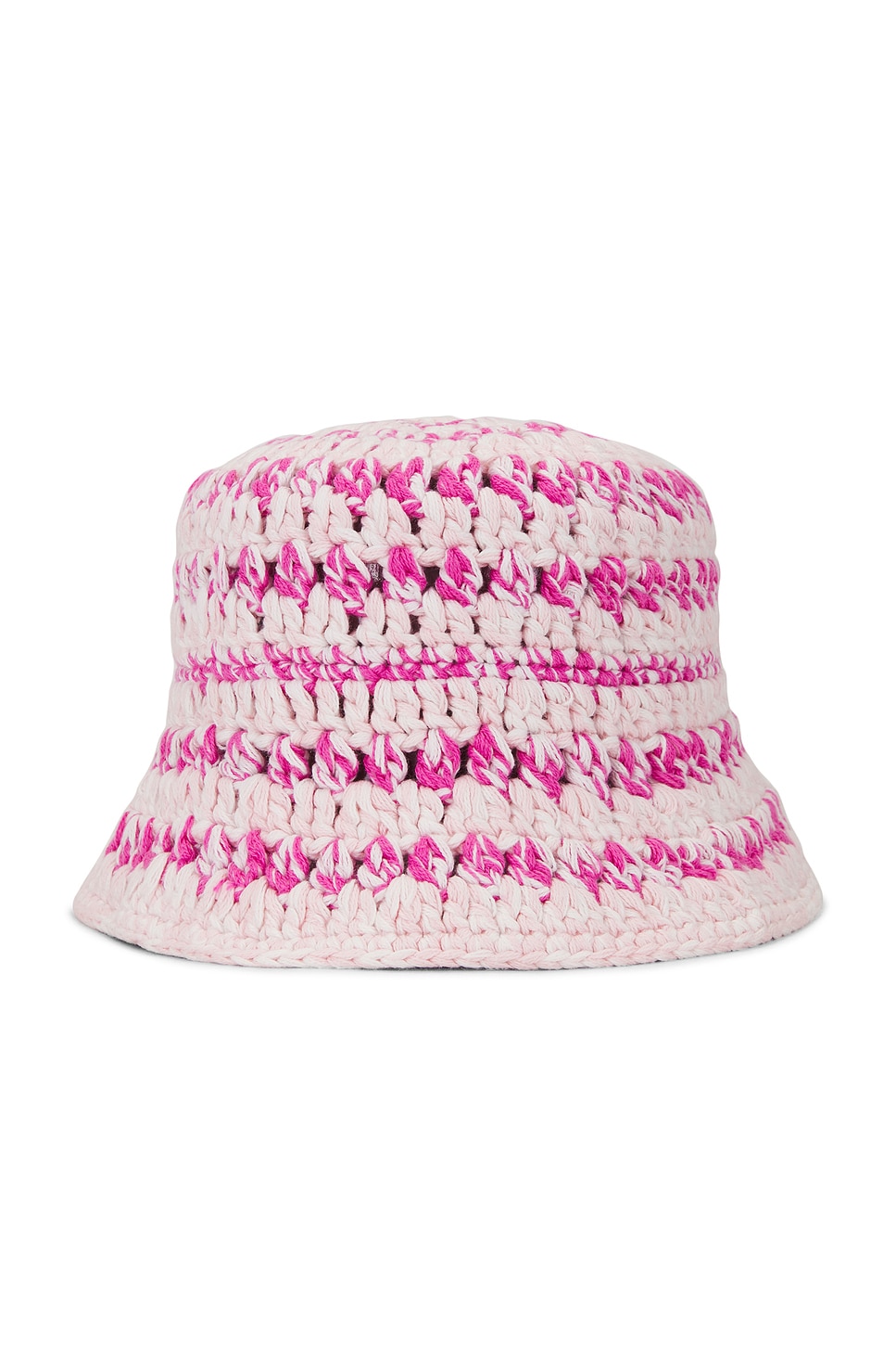 Ganni Crochet Bucket Hat In Multi